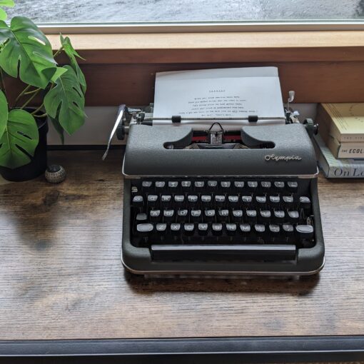 Desk and Typewriter